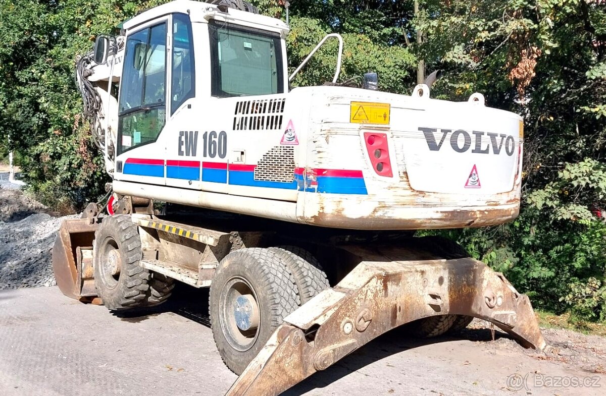 18t bagr offset opěry Volvo EW160C mimoosé - 4