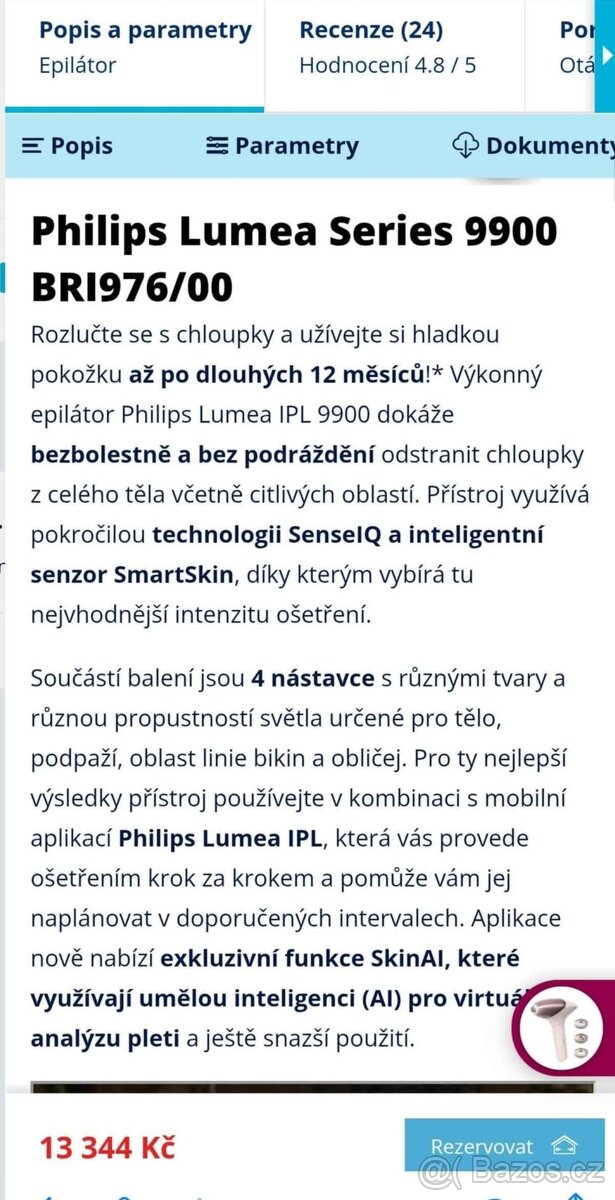 Epilátor Philips Lumea IPL Series 9900 BRI976/00 - 4