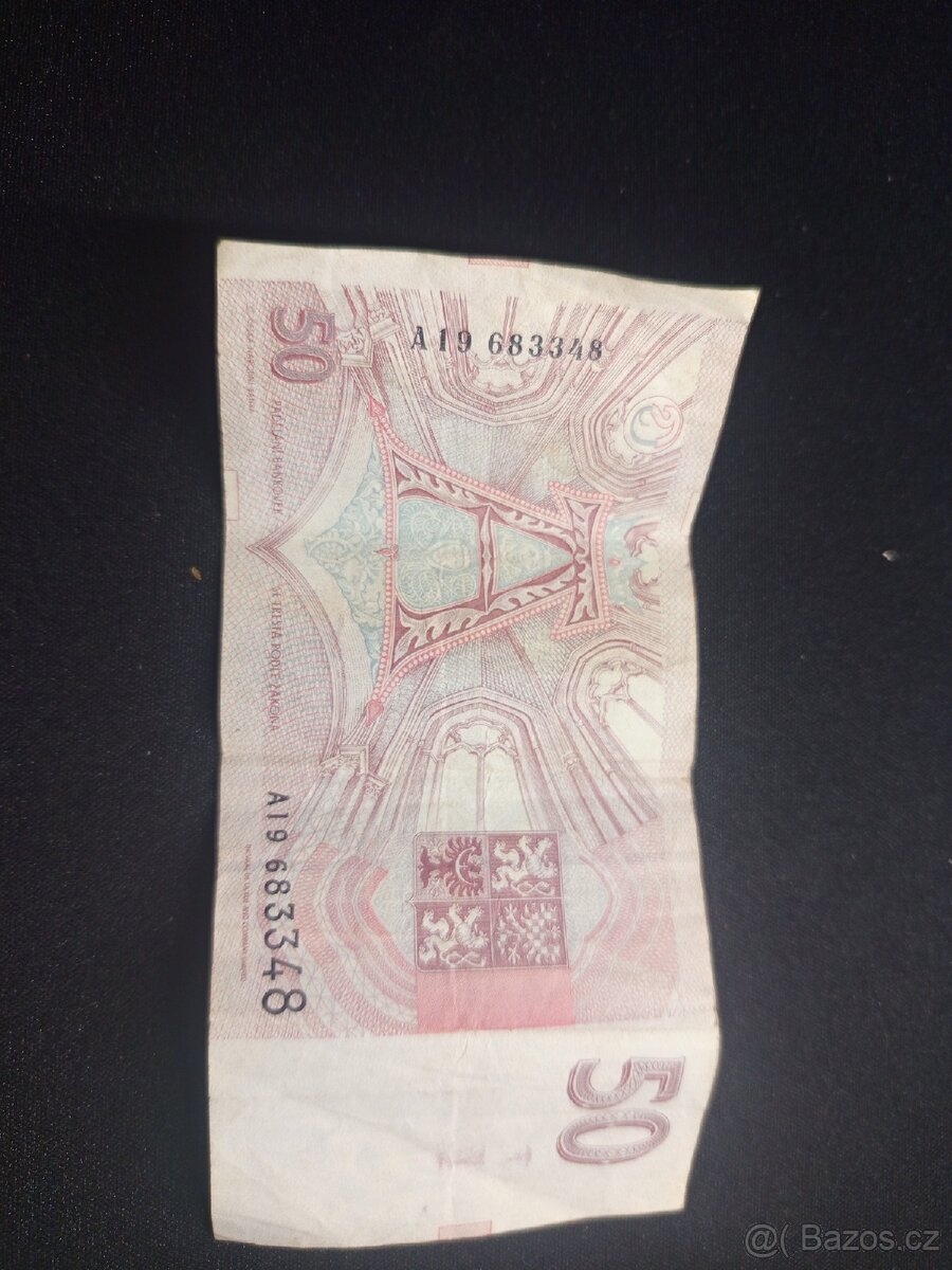 50Czk Bankovka Sv.Anežka.Česká A19 - 4