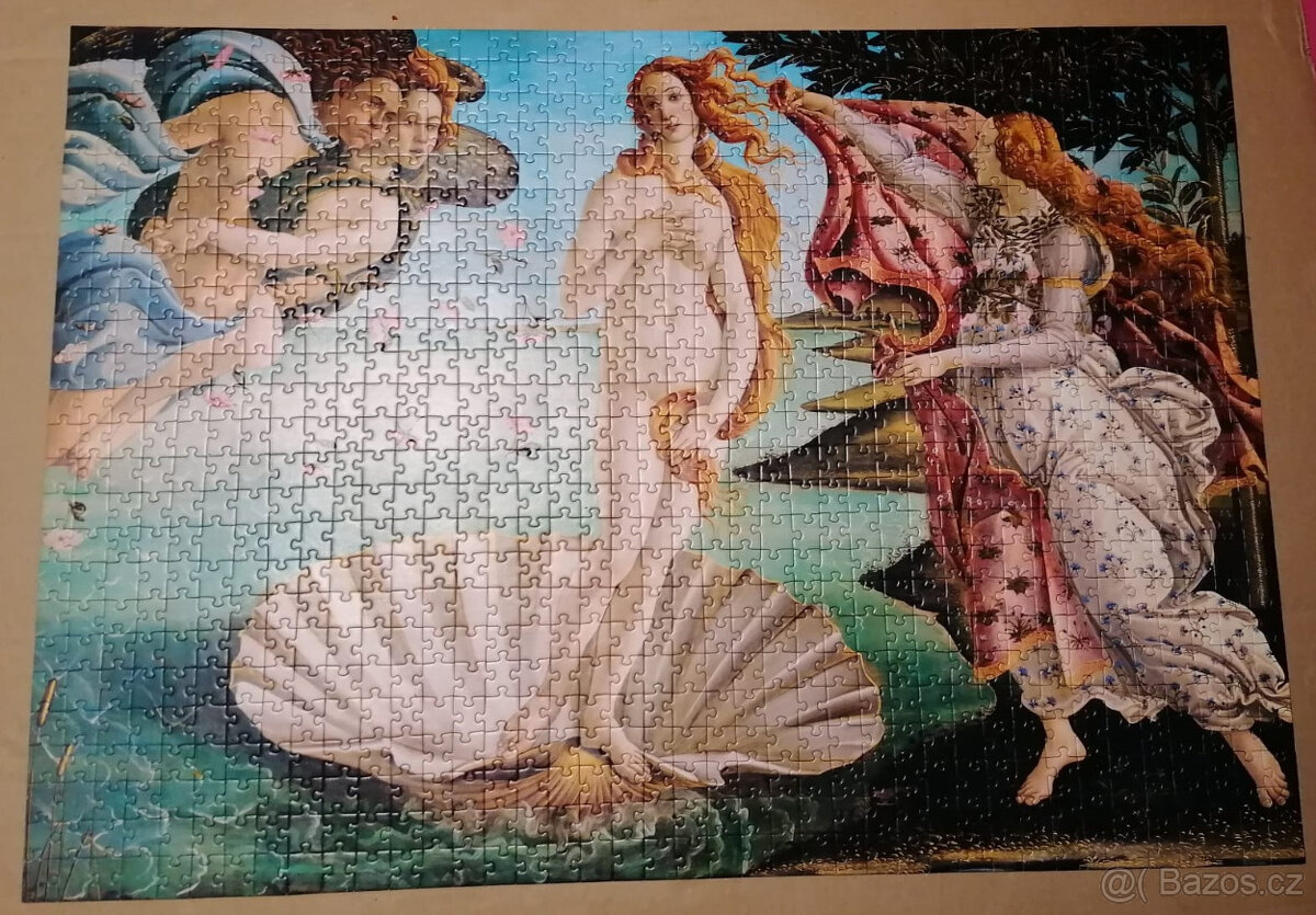 Puzzle Zrození Venuše (Botticelli) 1000ks - 4