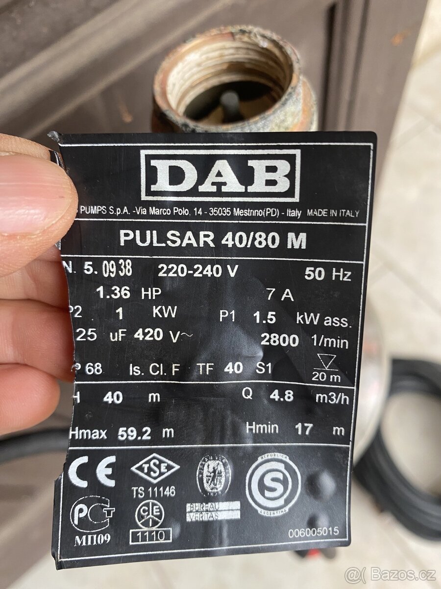 Čerpadlo do studny DAB Pulsar 40/80 - 4