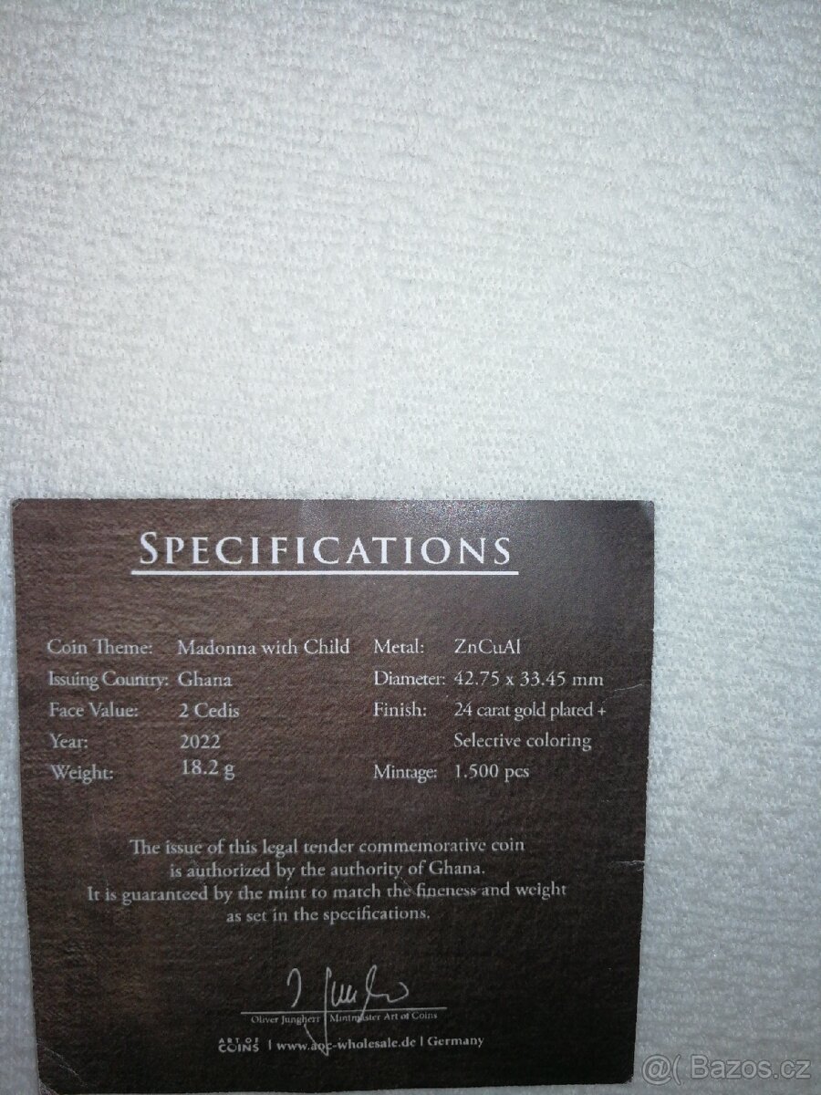 Pamětná medaile Madona s dítětem - 4