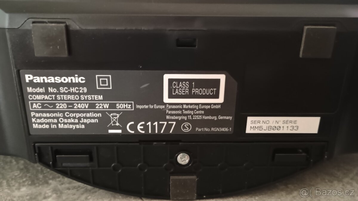 Prodám minisystem Panasonic SC-HC29 - 4