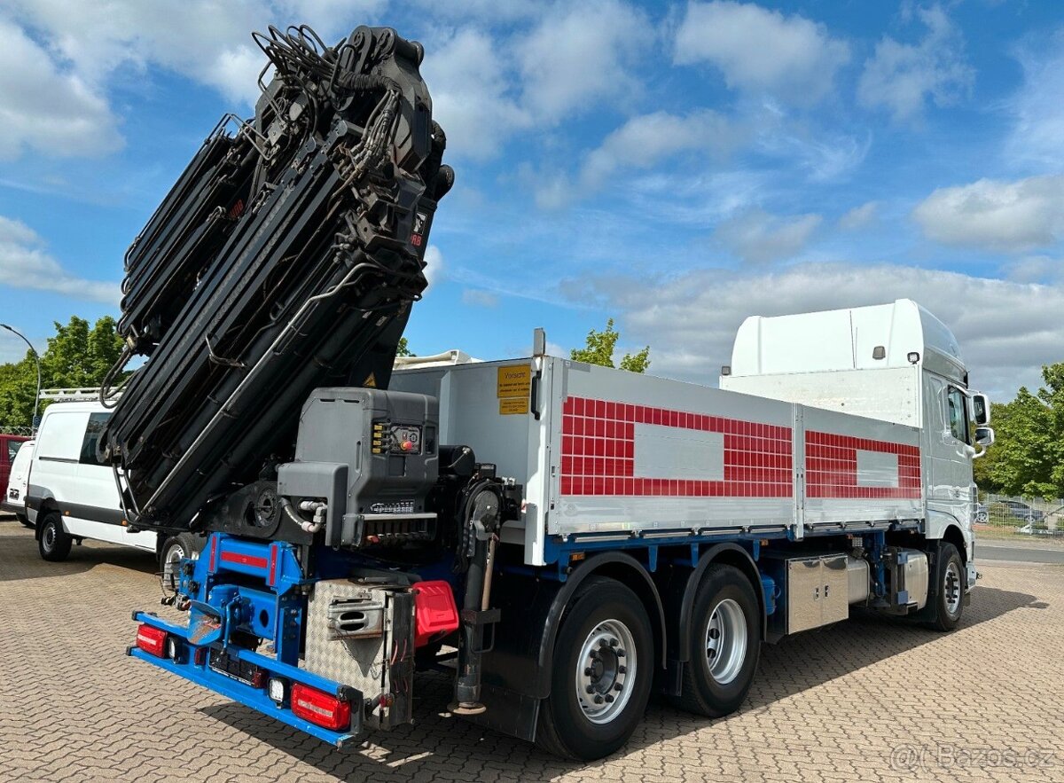 DAF XF 530-6x2–Valník+HR-Hiab X-HiPro 352 +Jib+Naviják