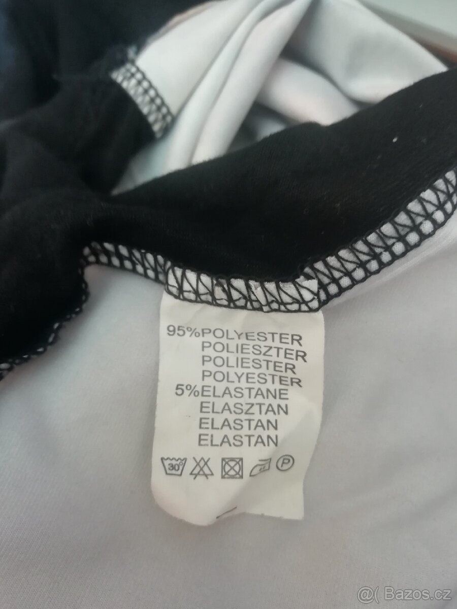 Abstrakce +květy - značkové šaty Julie C XXL, měřte - 4