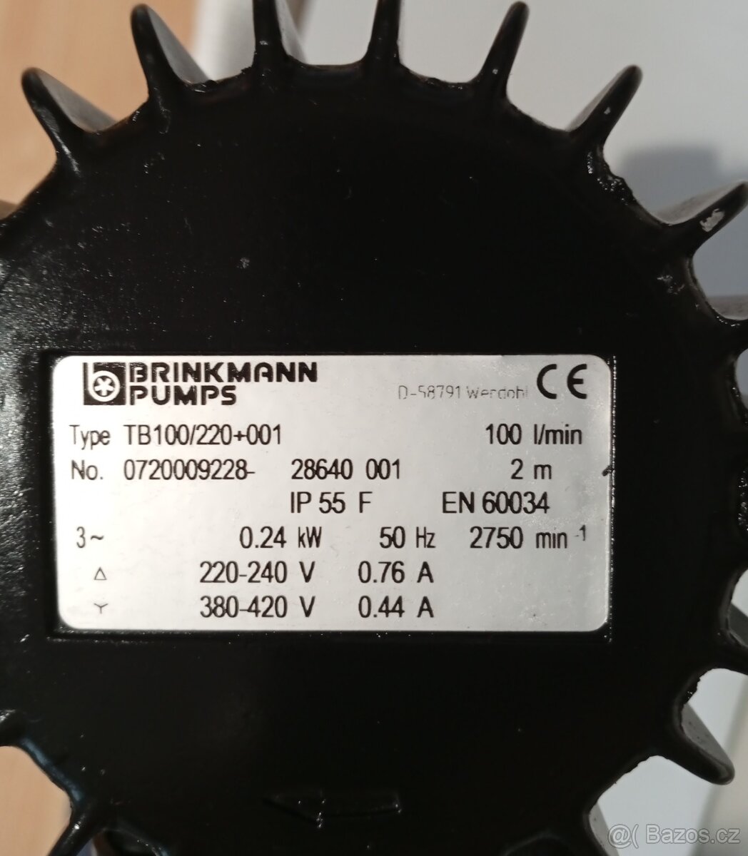 Prodám vřetenové čerpadlo BRINKMANN - 4