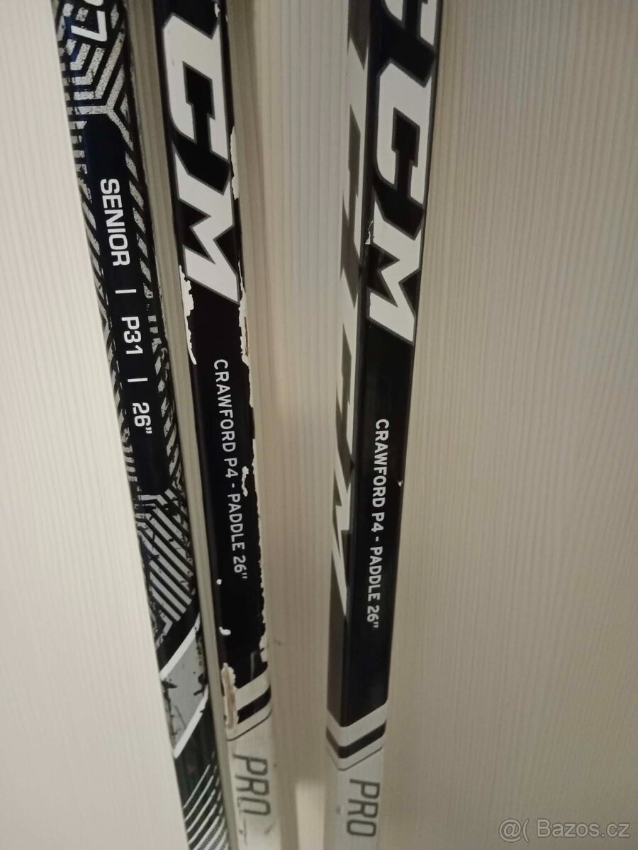 Brankařské použité hokejky CCM Sr - 4