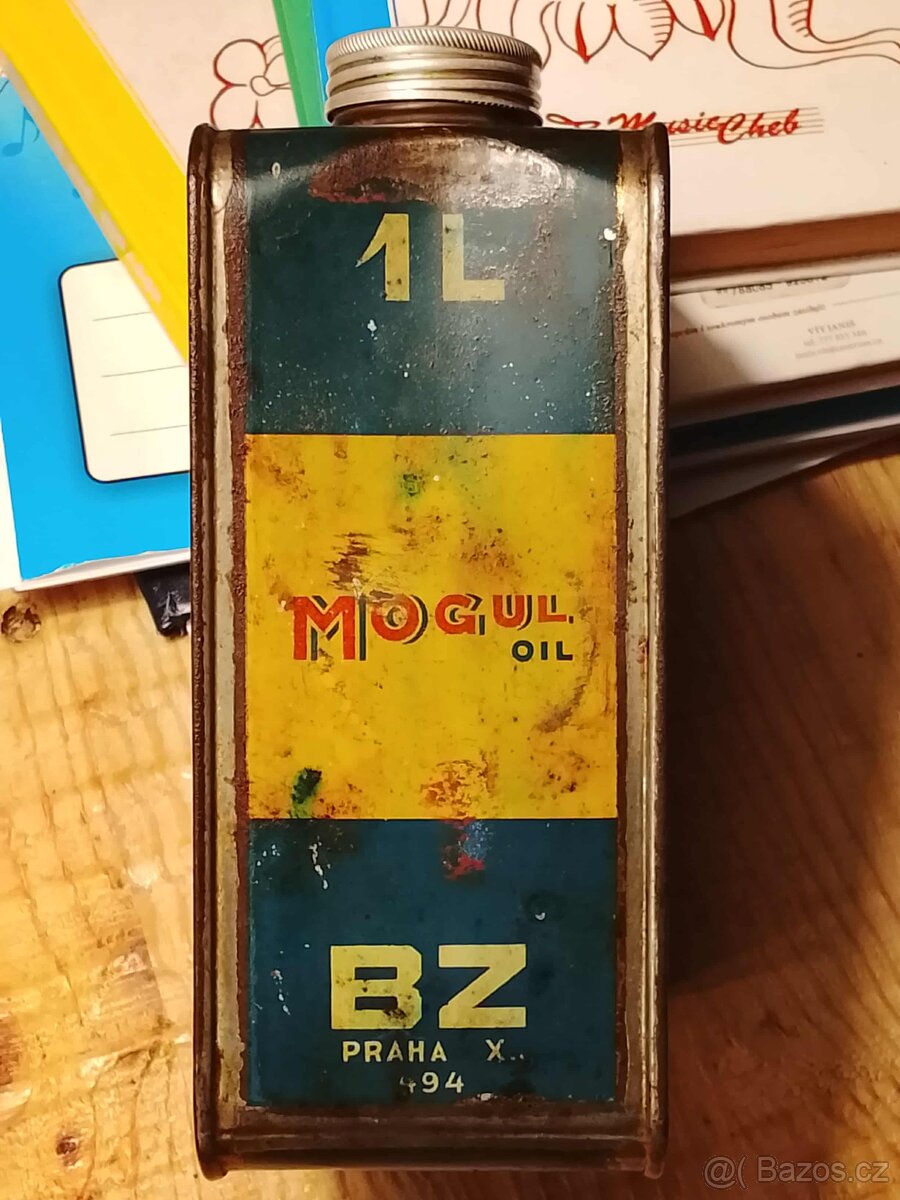 plechovka olej MOGUL OIL pro JAWA BMW DKW NSU MOBILOIL - 4