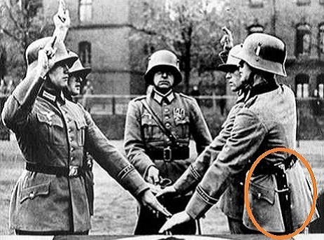 Německý WH vycházkový bodák 2 ww - solidní replika - 4