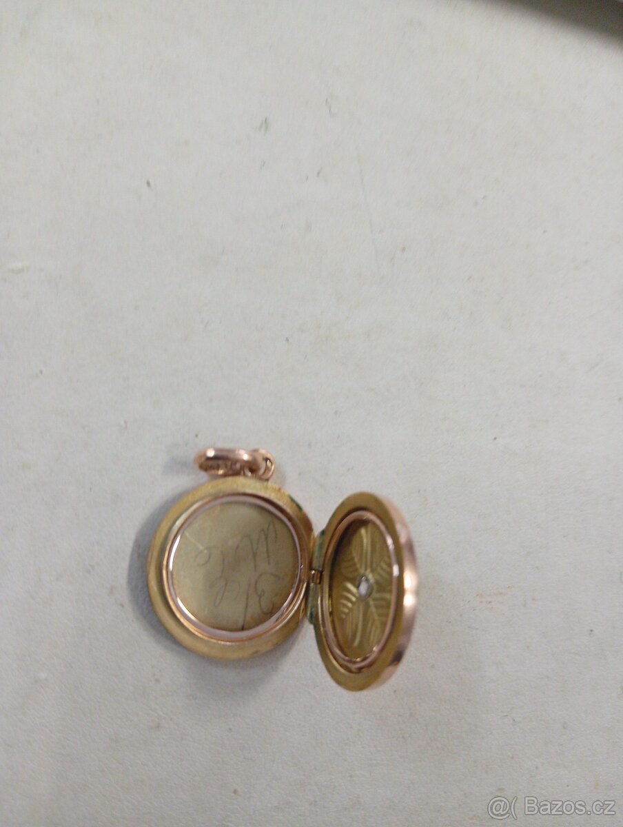 120 LET STARÝ,ZLATÝ,MASIVNÍ MEDAILON - 4