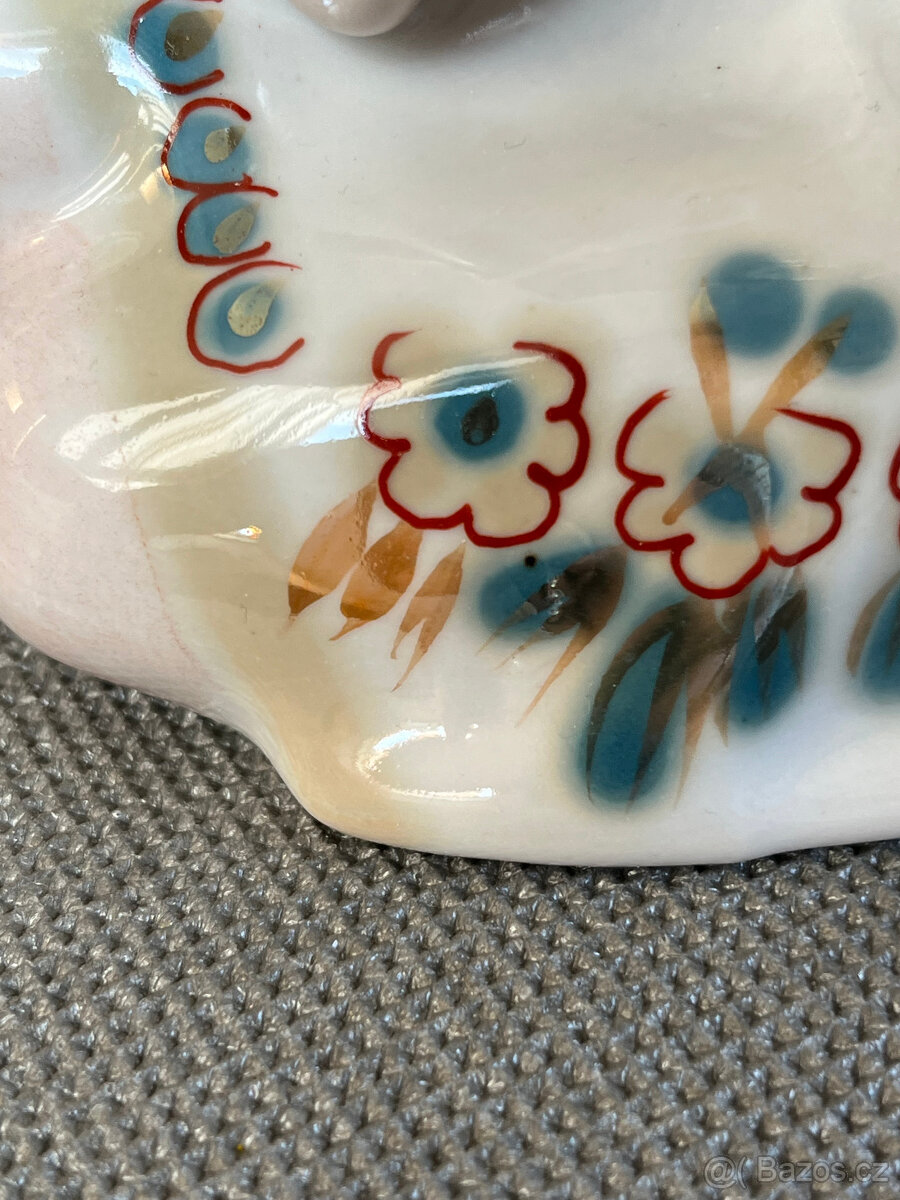 Porcelánová soška Matka a dítě 17 cm, Polonne USSR - 4