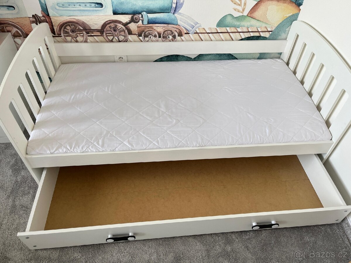 Dětská dřevěná postel 160x80 cm s úložným prostorem - 4