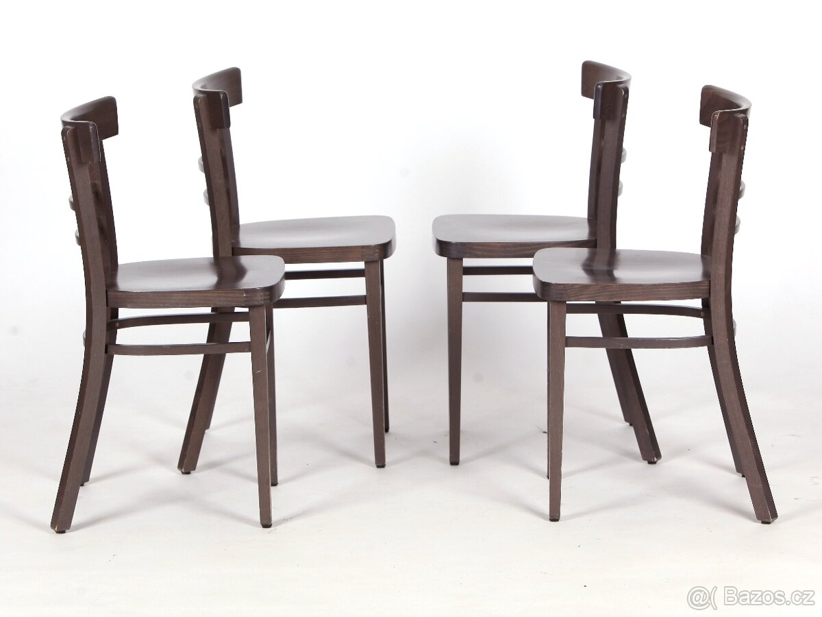 Jídelní židle TON ve skvělé kondici, 4 ks - 4
