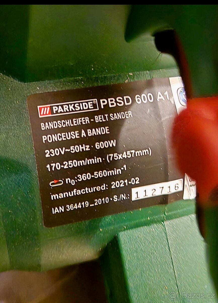 Pásová bruska PARKSIDE-nová - 4