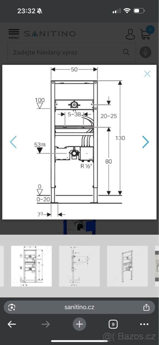 Geberit DUOFIX pro umyvadlo 111.558.00.1 - 4