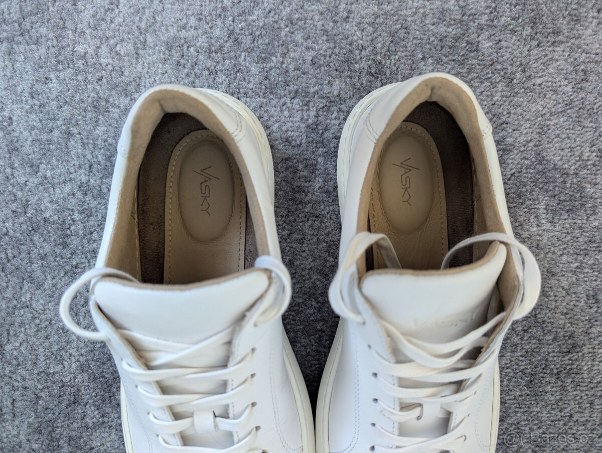 Celokožené bílé tenisky Vasky Glory White vel. 39 - 4