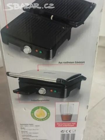 Kontaktní gril Gourmetmaxx 2v1 (1800W) - 4