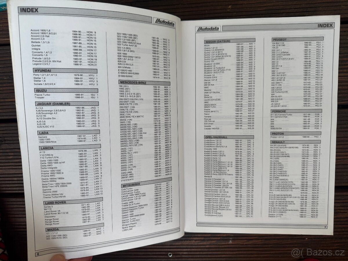 montážní data AUTODATA 1981-1991 montážní manuál - 4