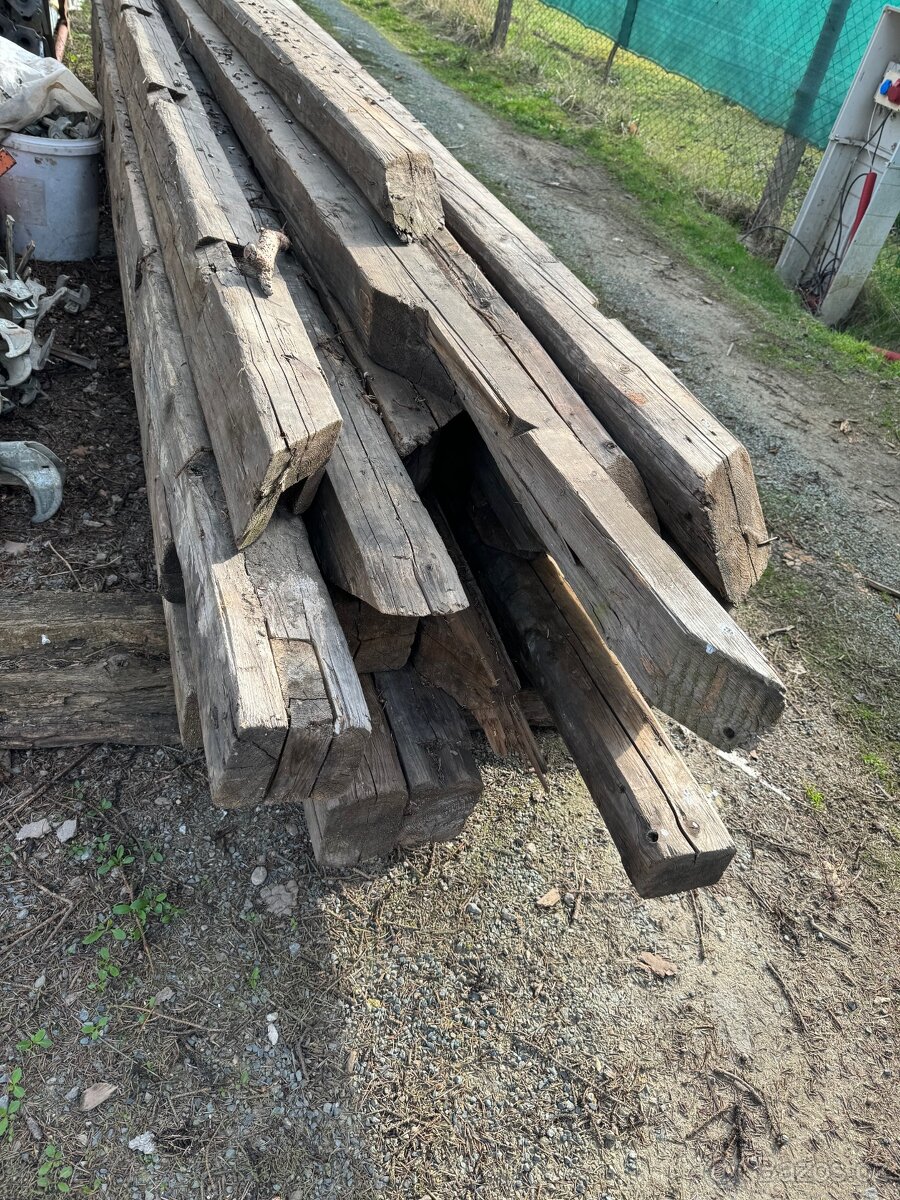 Dřevěné modřínové trámy / trámky - 4