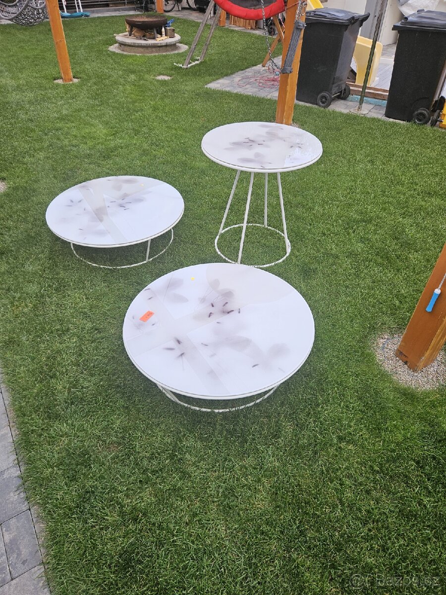 Luxusní designový stolek stůl skleněný Moroso - 4