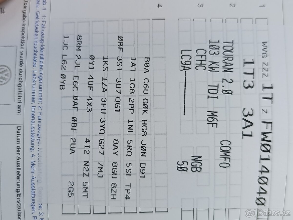 Volkswagen Touran 2,0TDi 103kw, Najeto 173tkm, 2014, CUP - 4