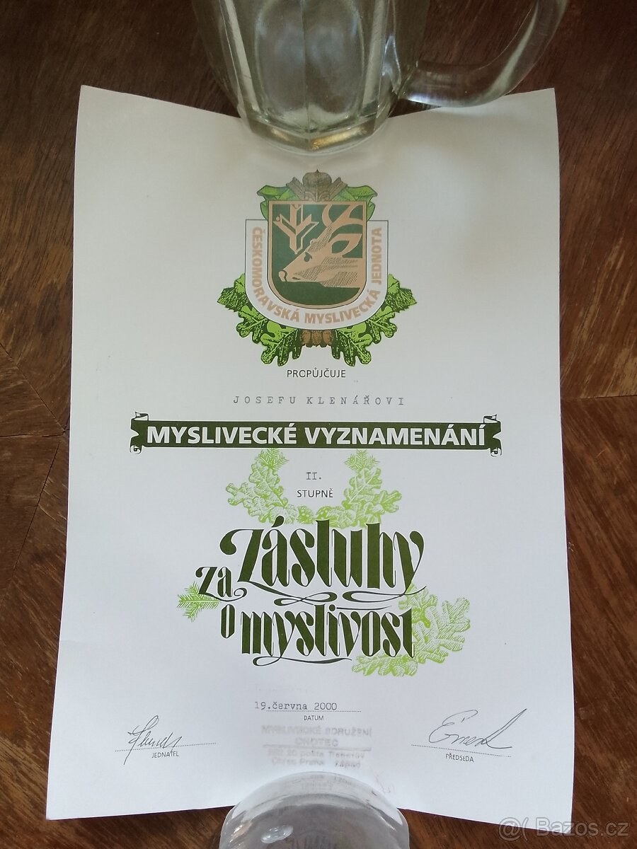 Myslivecké průkazy/diplomy - 4