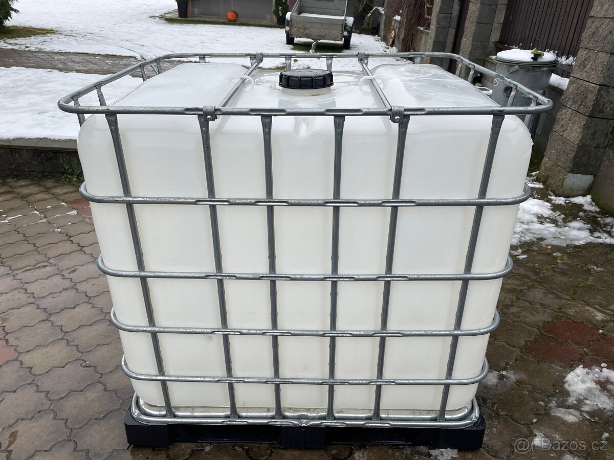 IBC Kontejner 1000 ltr, JAKO NOVÝ - 4