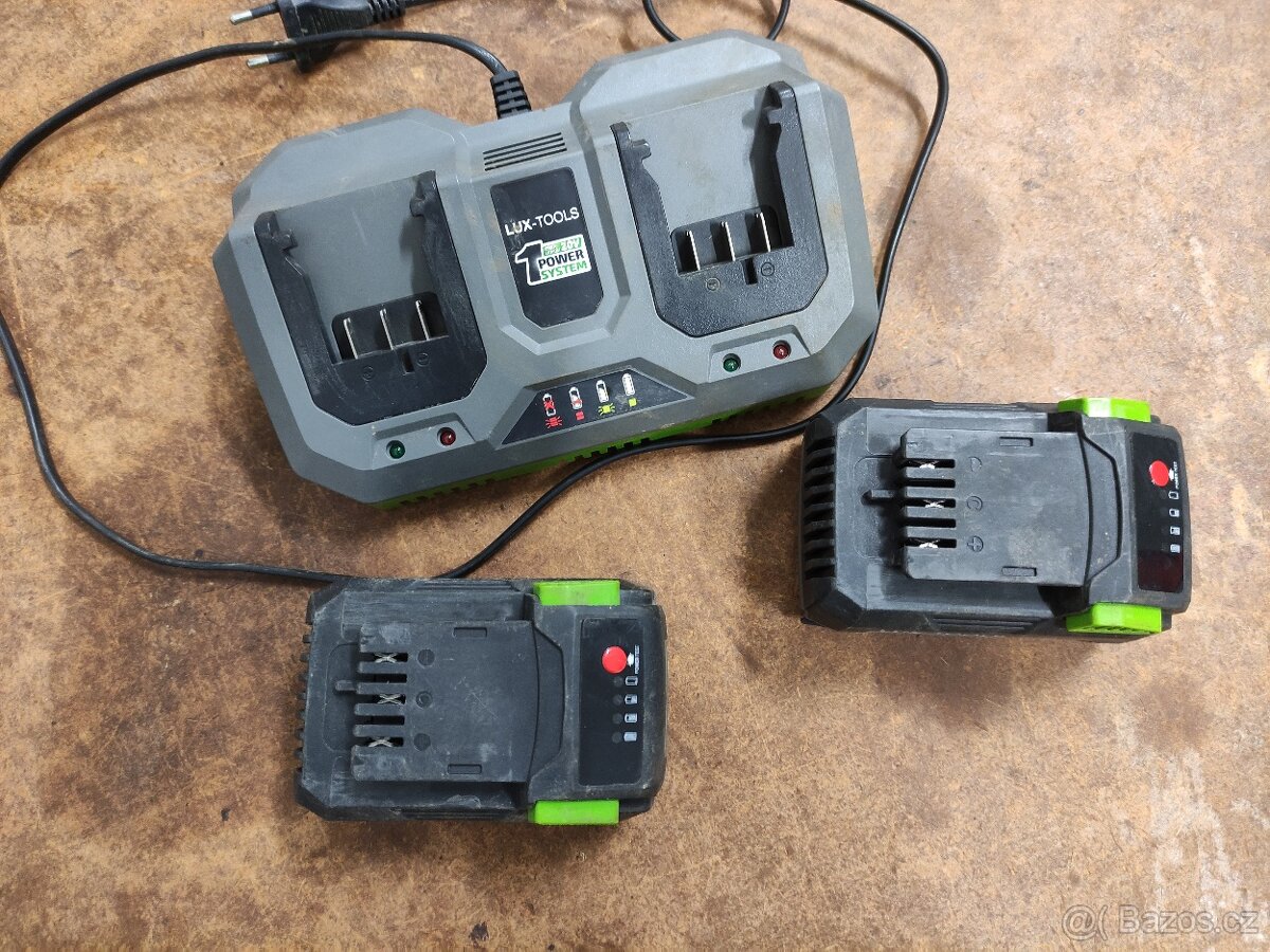 LUX-TOOLS aku baterie a nabijecka - 4