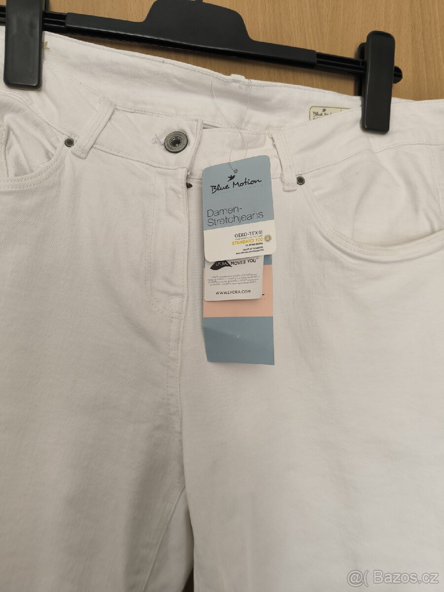 Bílé skinny džíny Blue Motion XL Nové - 4