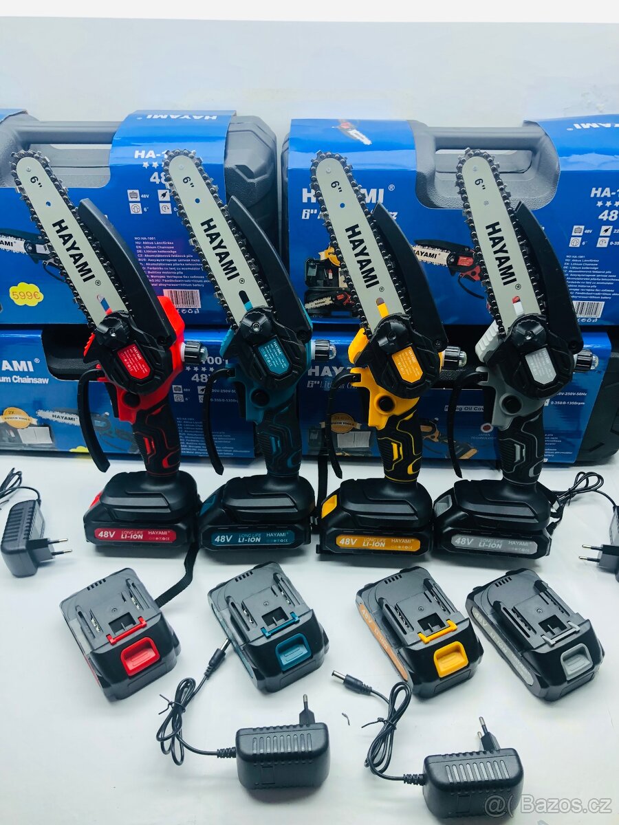 Aku pila 6” s aut. mazáním + 2xbaterie, nabíječka,box - 4