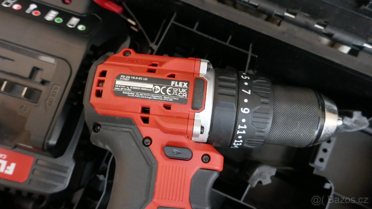 Aku příklepový šroubovák Flex PD 2G 18.0 EC LD/2.5 Set/NOVÝ - 4