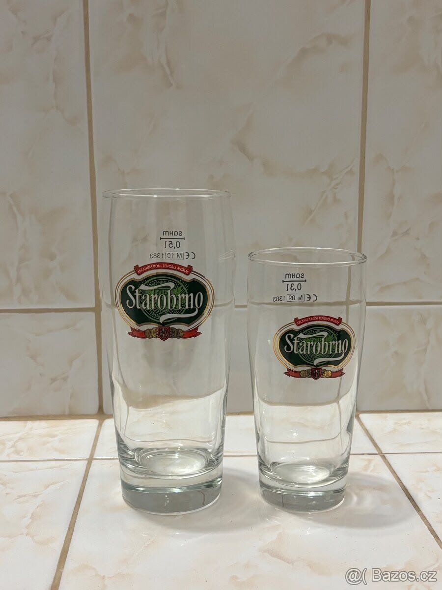 prodám nové sklenice, sklenky, půllitry, třetinky - 4
