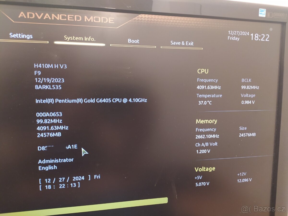 Intel Pentium GOLD G6405 - 4,1 GHz - 4