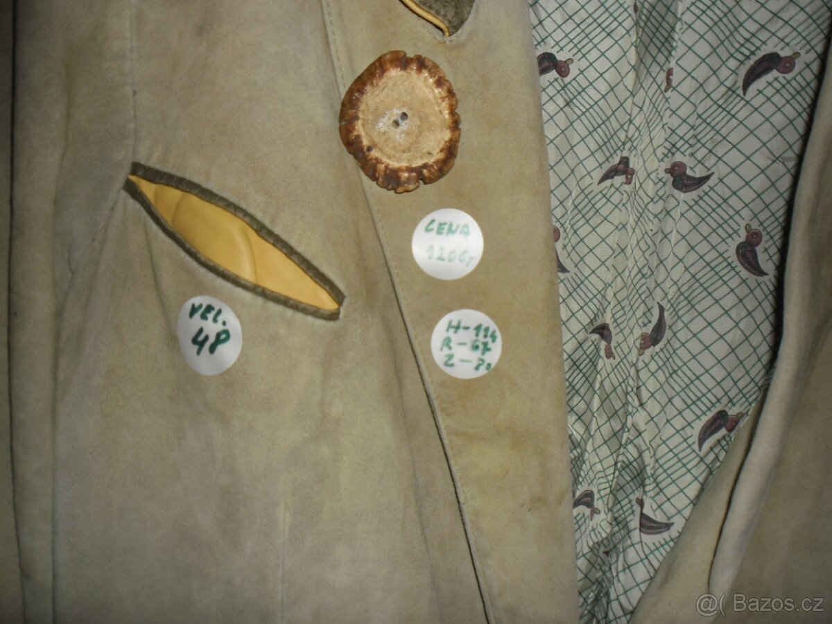 Myslivecké kožené sako Rakouské výroby - 4