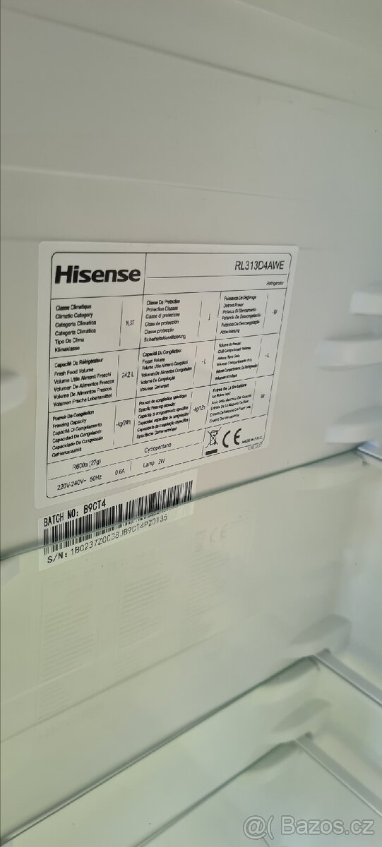 Chladnička Lednička HISENSE RL313D4AWE - 4