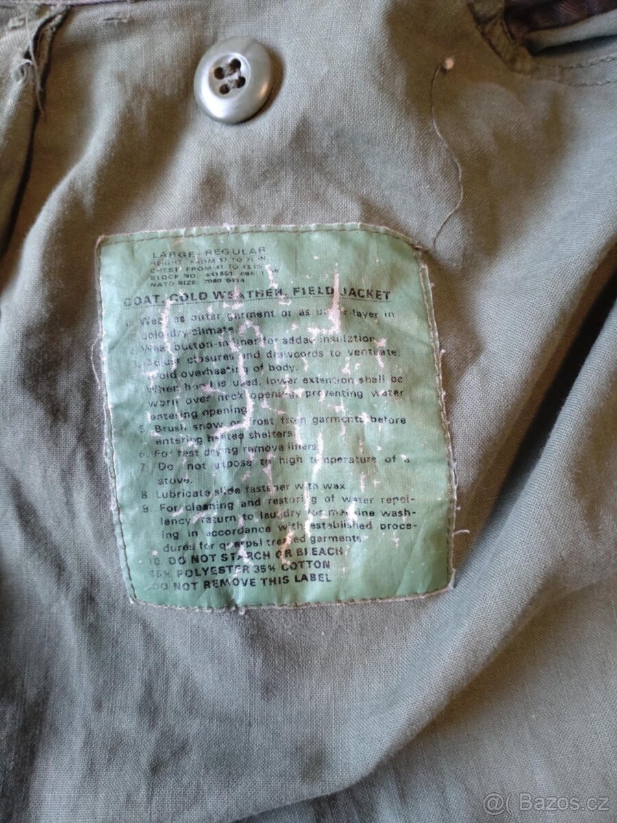 BUNDA PARKA M65 ORIGINAL TIGER STRIPE L/R - 4