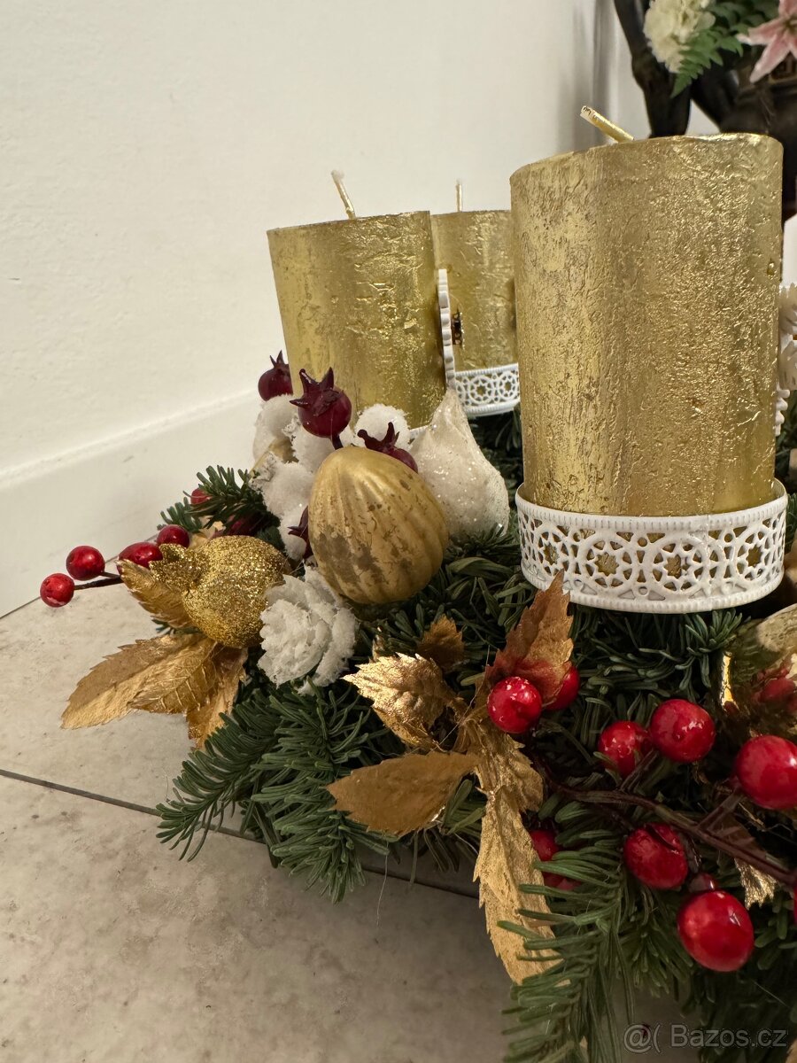 Adventní věnec - British Elegance - Luxusní Dekorace - 4