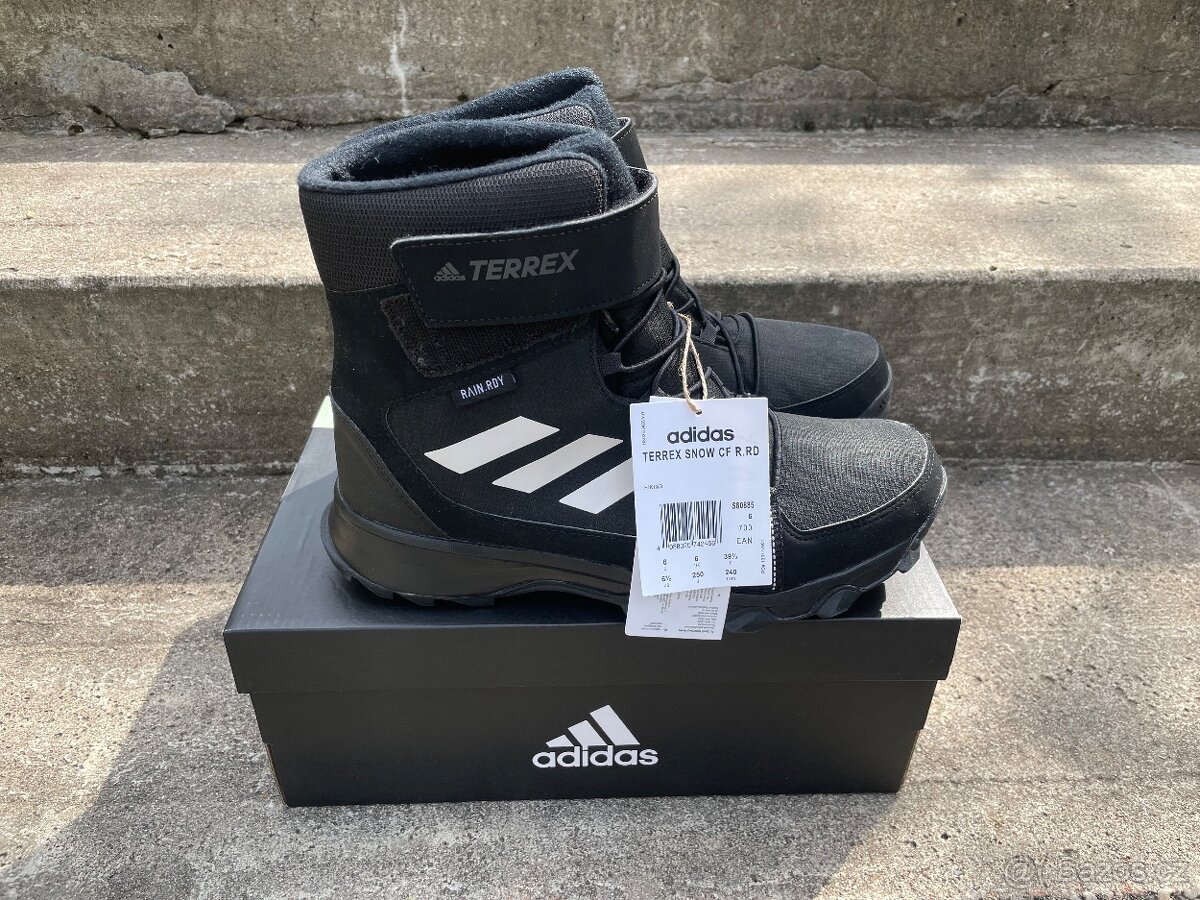 Zimní dětské boty Adidas 39 1/3, ŮPLNĚ NOVÉ, poslání ZDARMA - 4