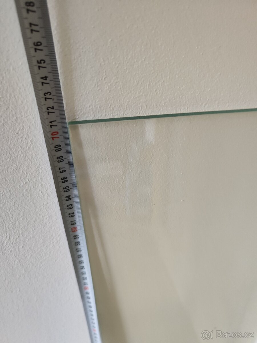 Kalené sklo před krb, rohové s fazetou - 4