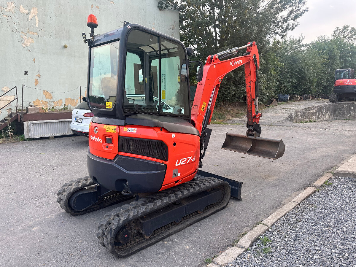 Minibagr KUBOTA U27-4,2262mth,Hydraulické upínání - 4