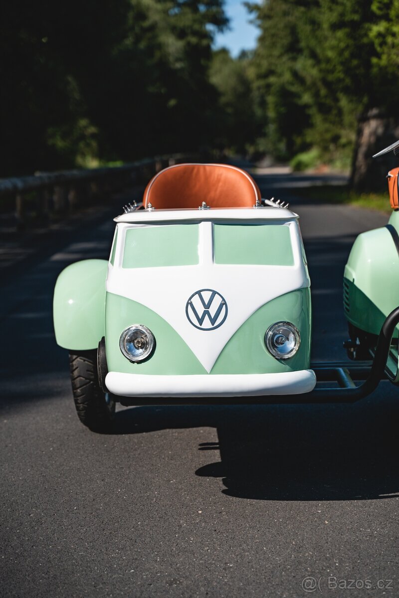 Veterán Piaggio Vespa Scooter VW sidecar (1977) - 4