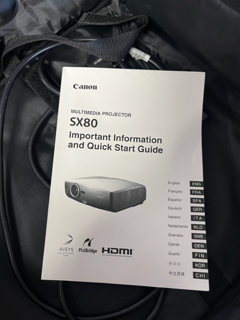 LCD projektor Canon XEED SX80 - 4