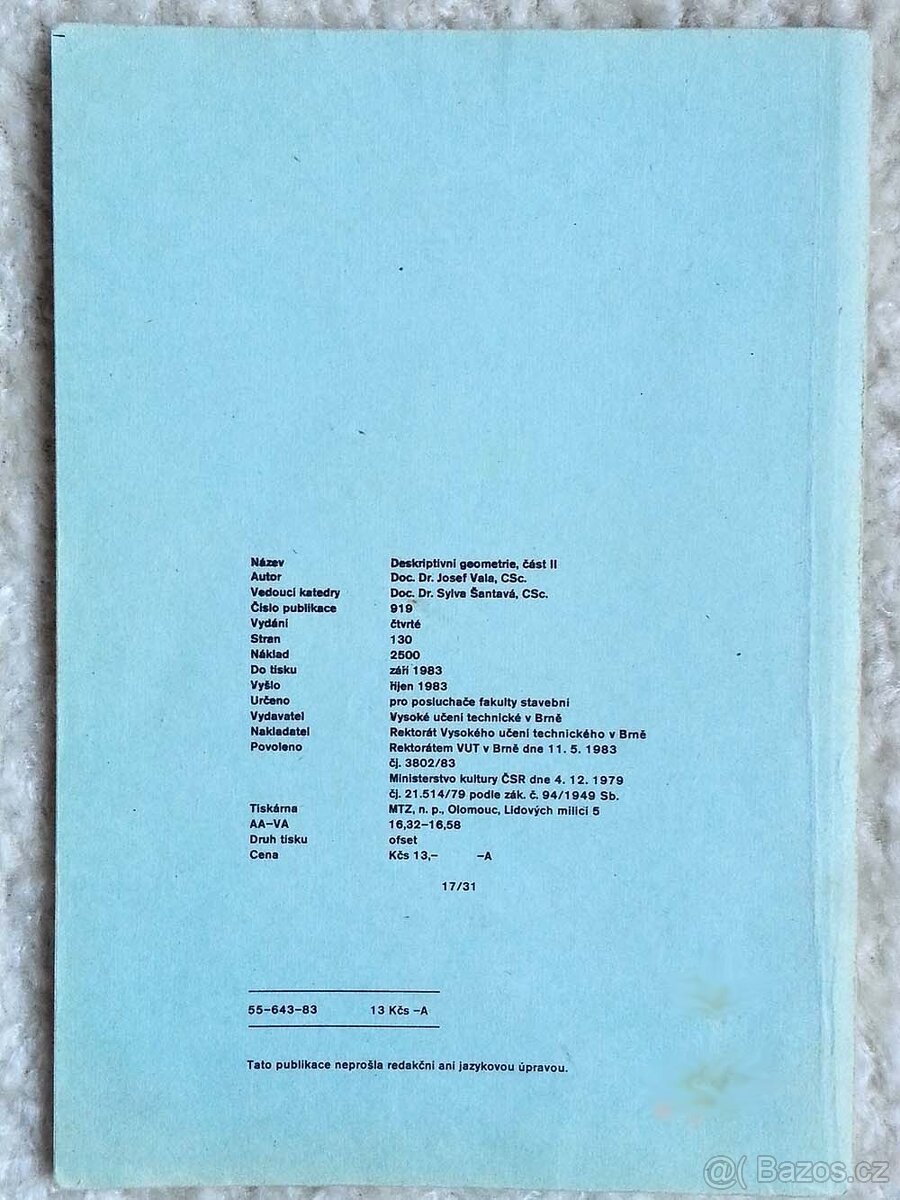 Deskriptivní geometrie - 4