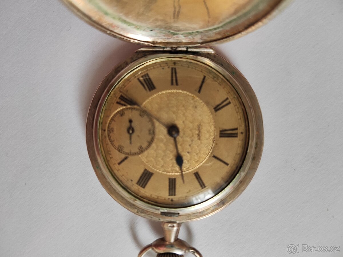 Stříbrné kapesní hodinky BOBI v tule - 4