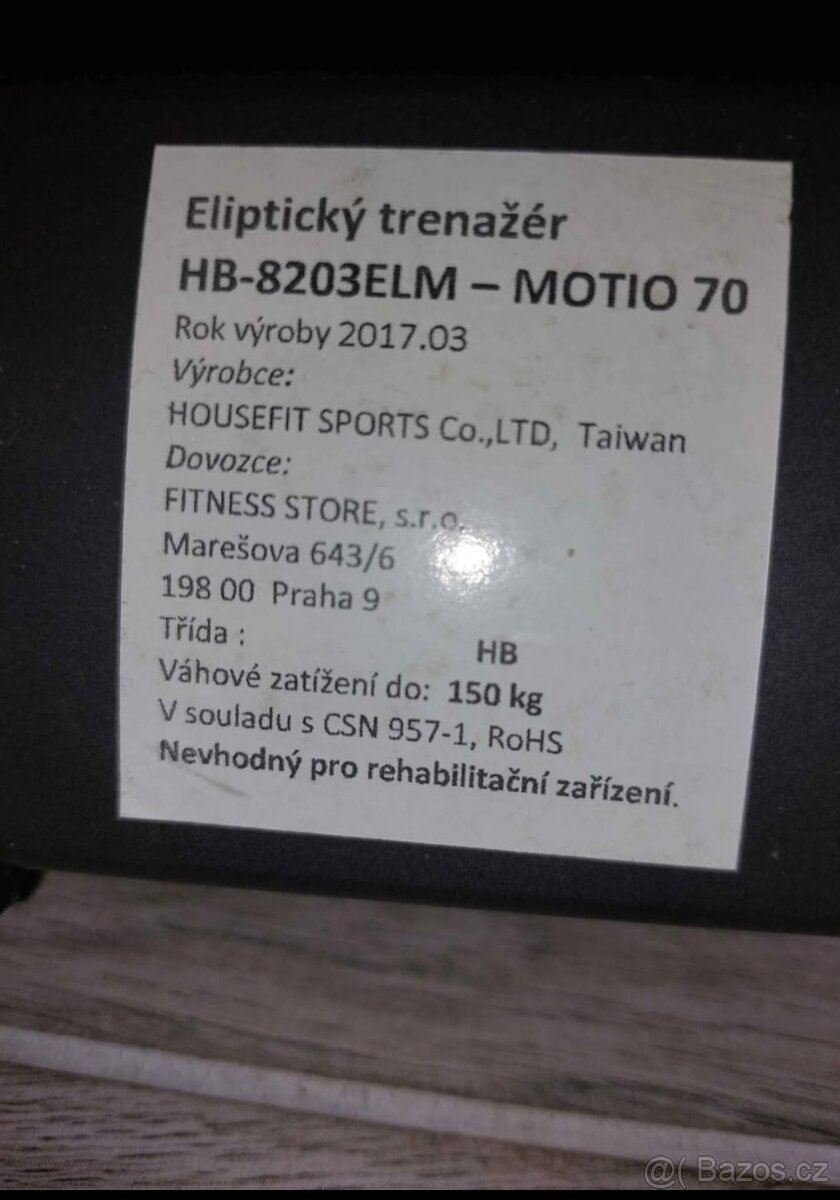 Eliptický trenažér HOUSEFIT MOTIO 70 - 4