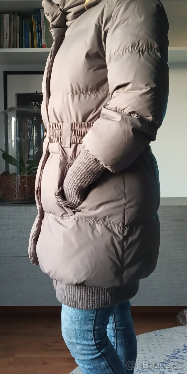 Zimní PÉŘOVÁ bunda kabát NEW YORKER v.40/M/L –JAKO NOVÁ - 4