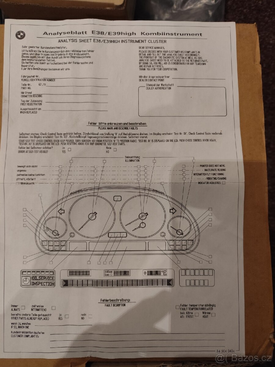 Nová palubní deska na BMW E39 - 4