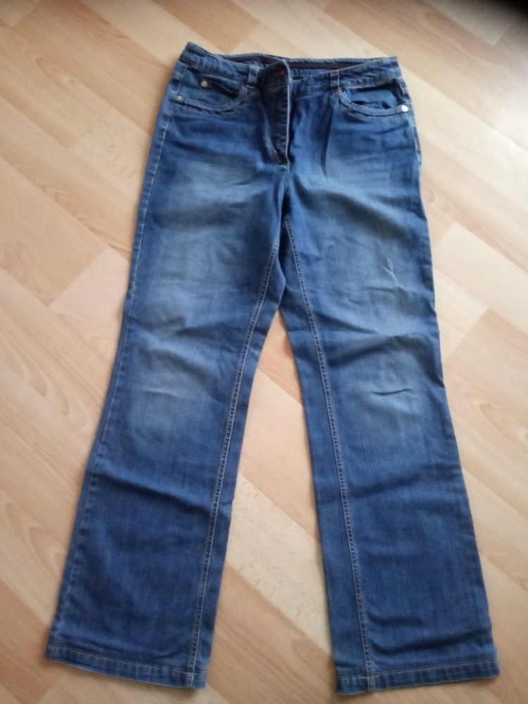 Dámské kalhoty-široké nohavice, rifle-vel. L, XL - 4