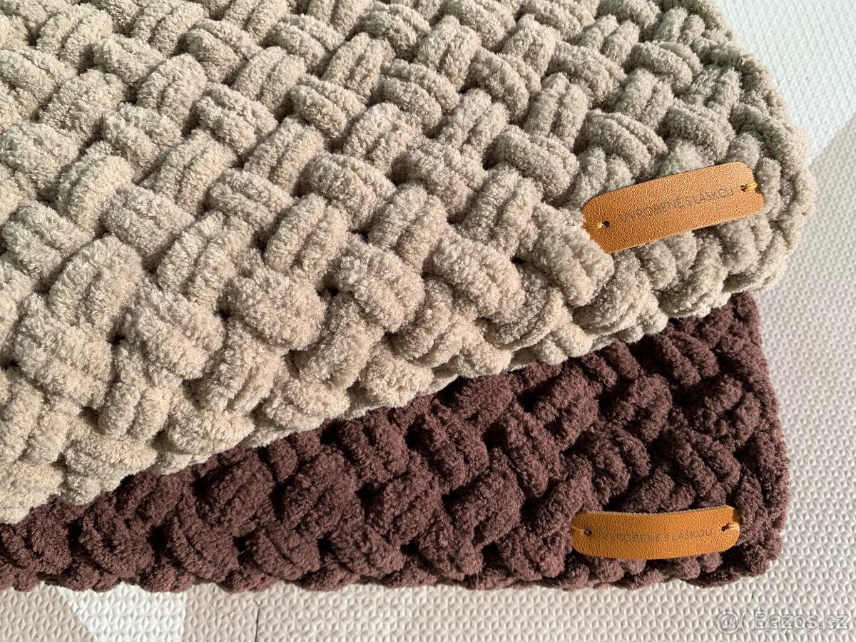 Dětská nepadací puffy deka na sportovní kočárek cappuccino - 4