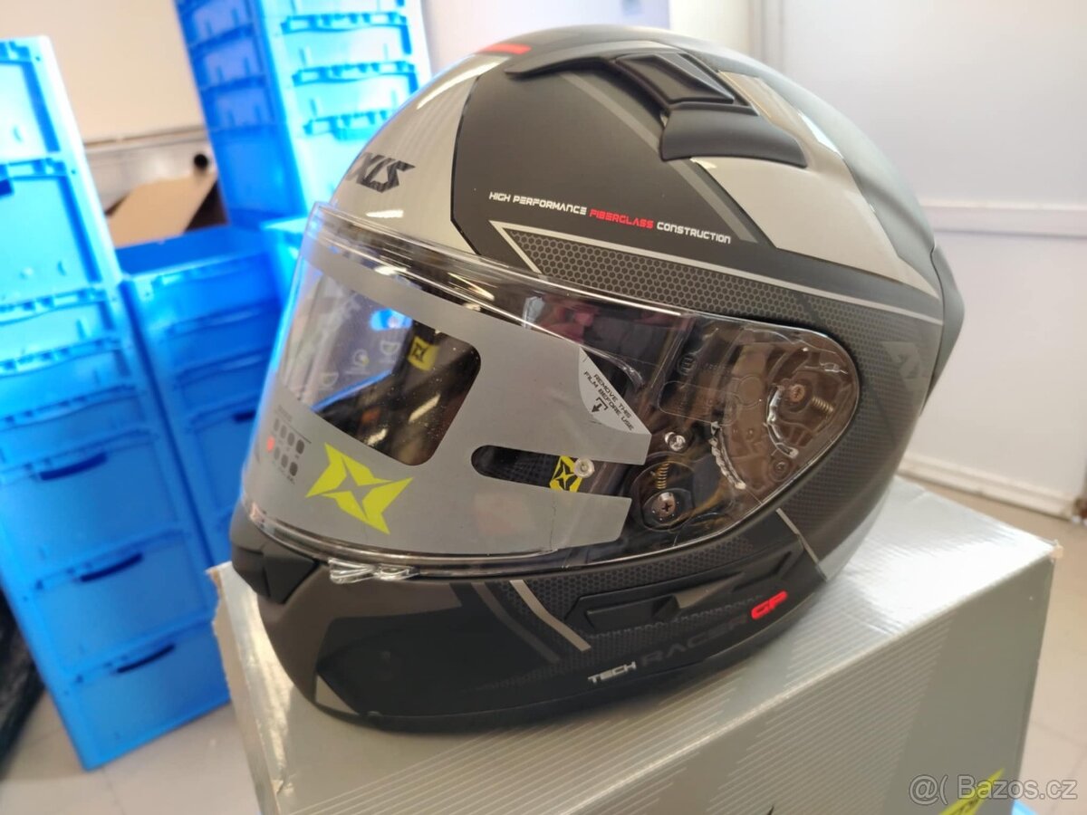 nová přilba AXXIS RACER GP SV FIBER tech velikost L - 4